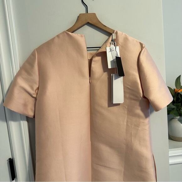 NWT Stella McCartney Pink Cotton Silk Lace Embroidered Shift Mini Dress 42 M - Picture 5 of 16